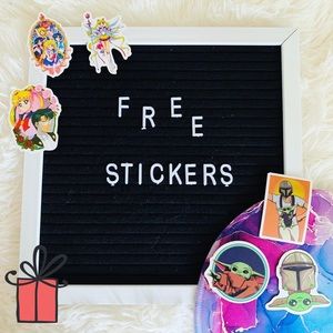🆓🎁 Sailor Moon OR Baby Yoda stickers
